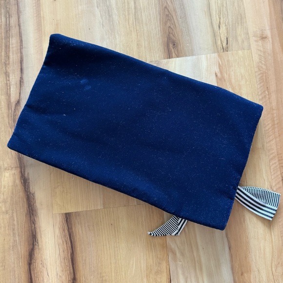 J. Crew Navy Velvet Clutch - Picture 6 of 6